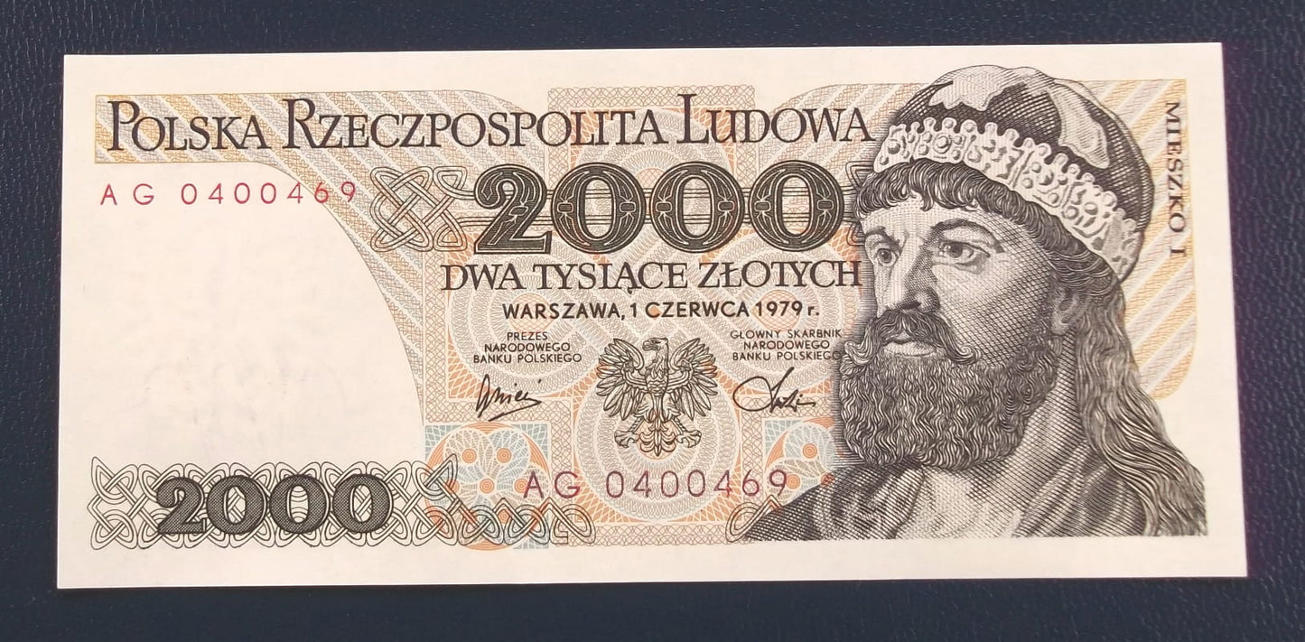 2000 zł Mieszko 1979 UNC