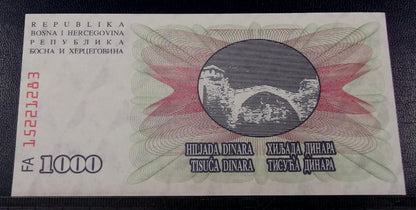 1000 dinarów BOŚNIA I HERCEGOWINA