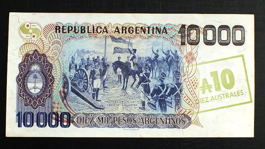 10 australes ARGENTYNA