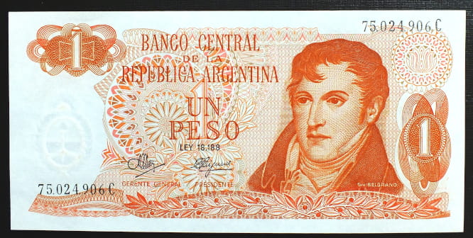 1 peso ARGENTYNA 1970 r.