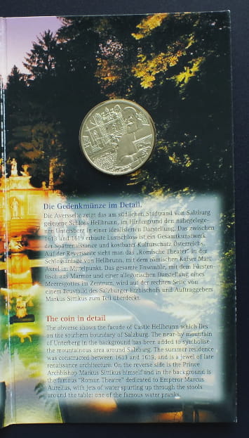 10 euro Pałac Hellbrun - Austria
