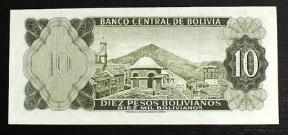 10 Pesos - Boliwia 1962 r.