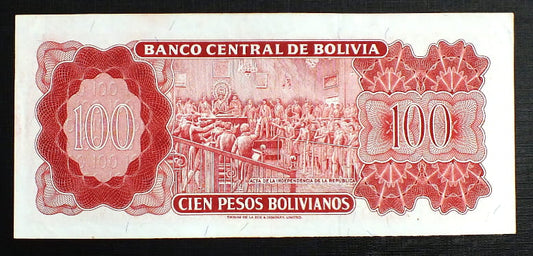 100 Pesos - Boliwia 1962 r.