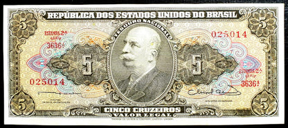 5 Cruzeiros - Brazylia 1962 r.