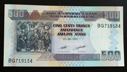 500 franków - Burundi