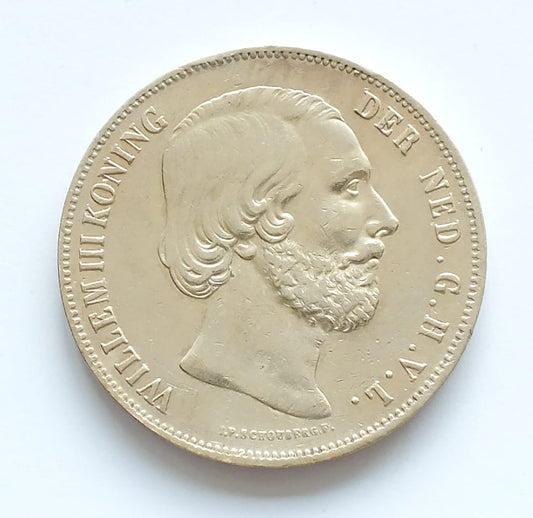 2 1/2 guldena Holandia 1858 r.