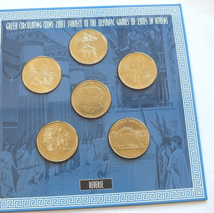 Zestaw GRECJA 2000-1  SET 7 obiegowych i 6 olimpijskich