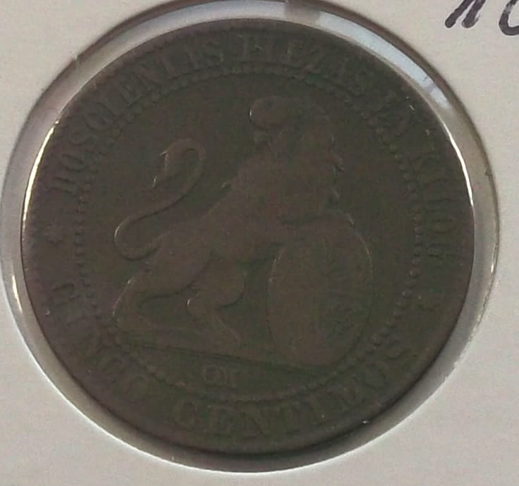 5 centimos 1870