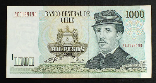 1000 Pesos - Chile  r. 2008