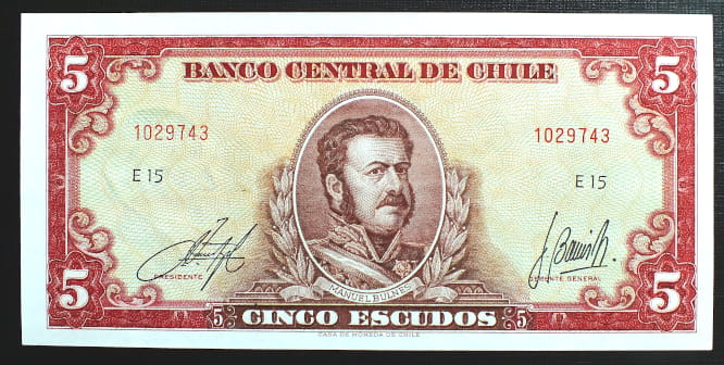 5 Escudos - Chile  1964 r.