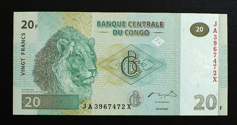 20 Francs - Kongo