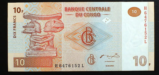 10 Francs - Kongo