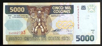 5000 Colones - Kostaryka 2005 r.