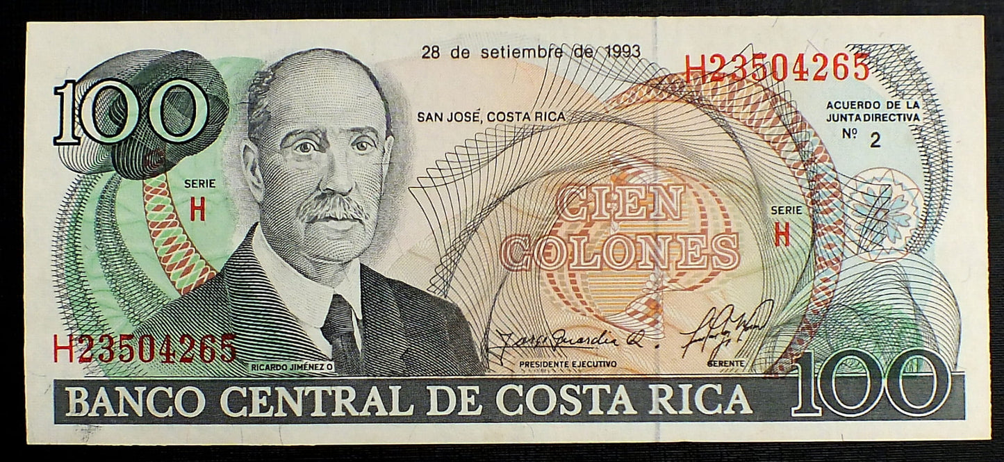 100 Colones - Kostaryka