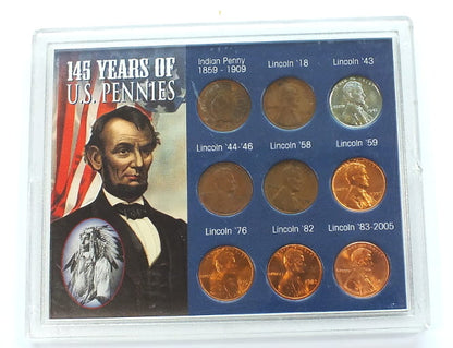 9 x 1 cent 1895-2005