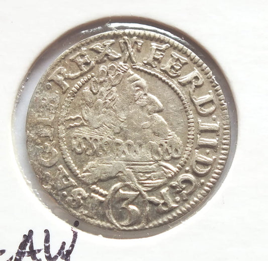3 krajcary ŚLĄSK Ferdynand II 1629