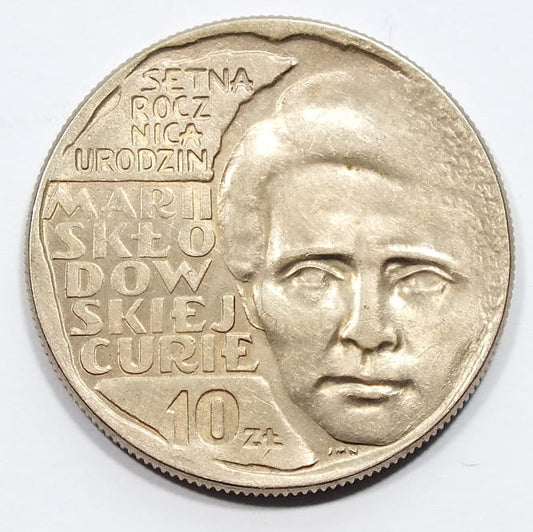 10 zł Maria Skłodowska - Curie 1967