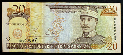 20 Pesos Oro - Dominikana 2001
