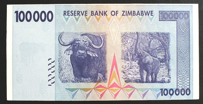 100 000 Dollars - Zimbabwe 2008 r.