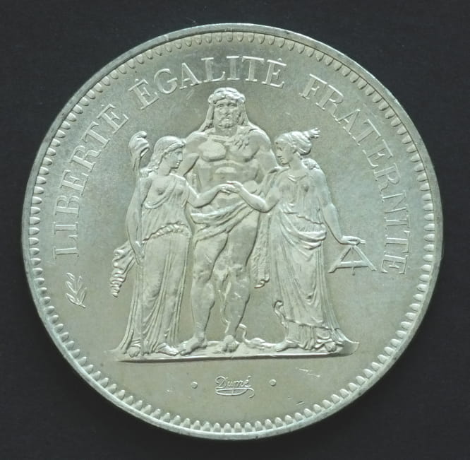 50 Franków Herkules 1974  30 g AG  .900