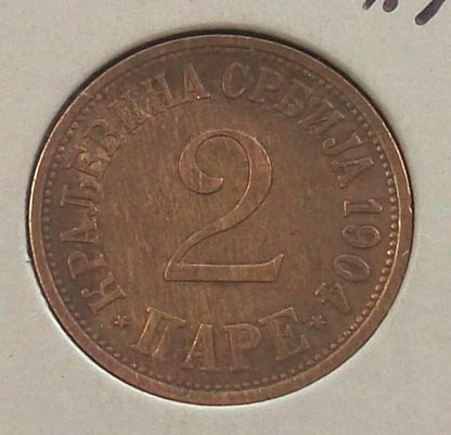 2 pare SERBIA 1904
