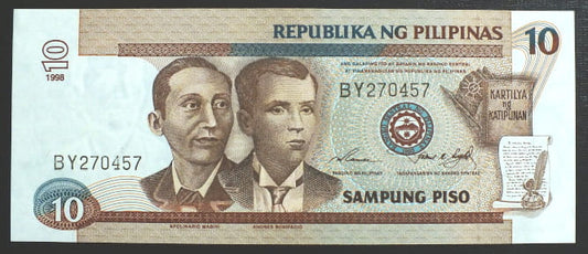 10 Piso - Filipiny 1997 r.