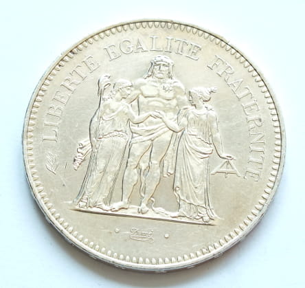 50 franków 1979 30 g srebra .900