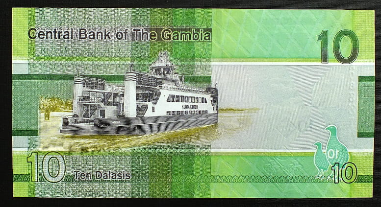 10 Dalasis - Gambia 2019 r.