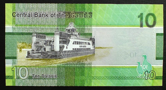 10 Dalasis - Gambia 2019 r.