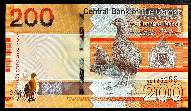 200 Dalasis - Gambia 2019 r.
