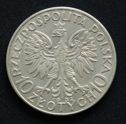 10 zł Głowa kobiety 1932 r.