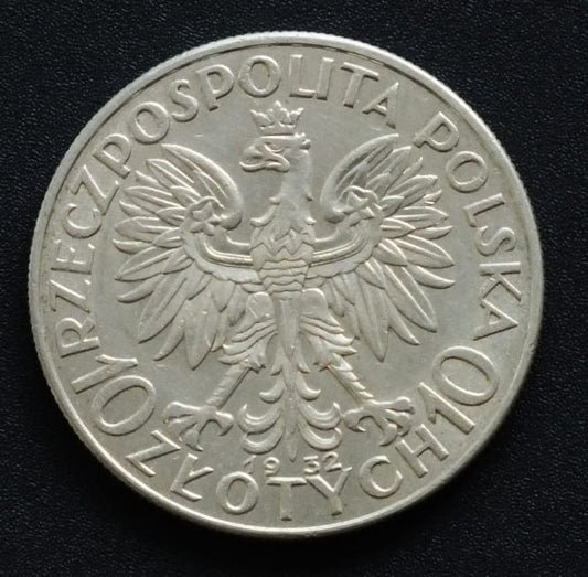 10 zł Głowa kobiety 1932 r.