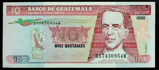 10 Quetzales - Gwatemala 2007 r.