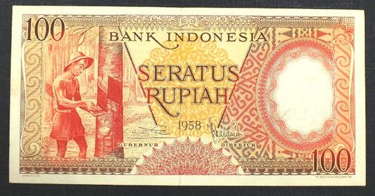 100 Rupiah - Indomezja 1958 r.