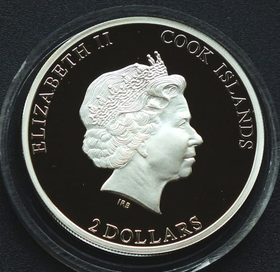 2 dolary Jeleń - Red Deer  - 1/2 OZ Cook Islands 2014 r.