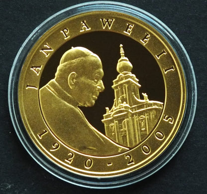 10 zł Papież Jan Paweł II (Ag+Au)
