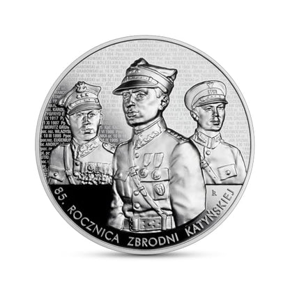 Moneta 50 zł 85. rocznica zbrodni katyńskiej