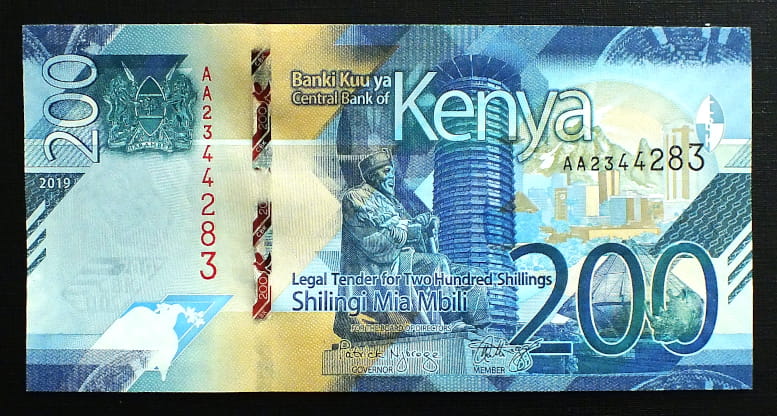 200 Szylingów - Kenia 2019 r.