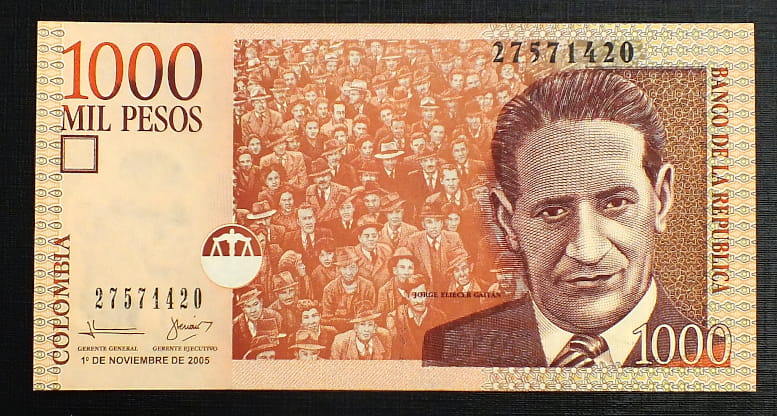 1000 Pesos - Kolumbia 2005 r.