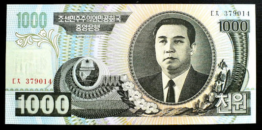 1000 won - Korea Północna 2006 r.