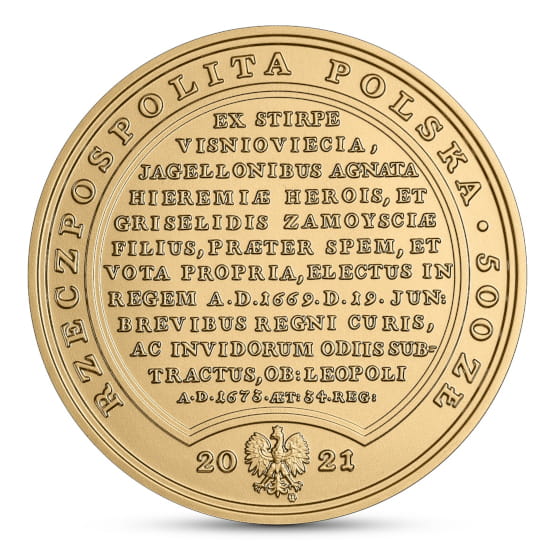 500 zł Skarby Stanisława Augusta – Michał Korybut Wiśniowiecki