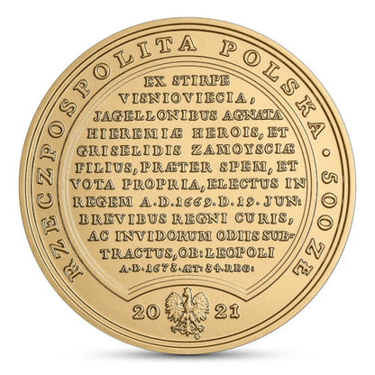 500 zł Skarby Stanisława Augusta – Michał Korybut Wiśniowiecki