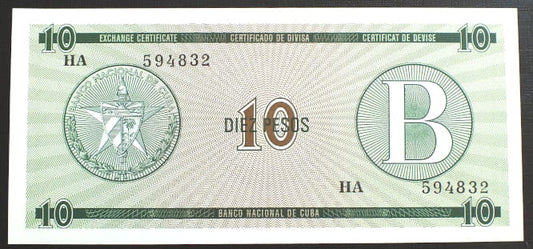 10 pesos KUBA - B