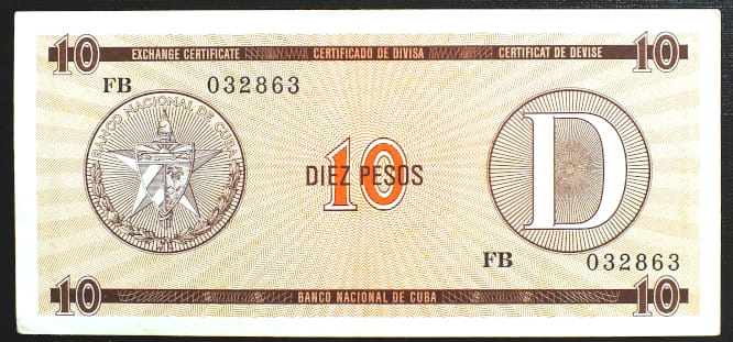 10 pesos KUBA - D