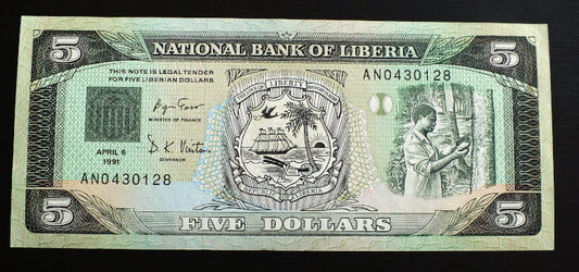 5 Dolarów - Liberia