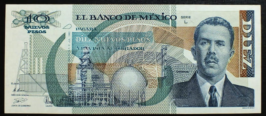 10 Nuevos Pesos - Meksyk 1992 r.
