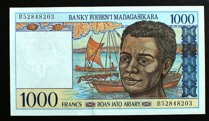 1000 Franków Madagaskar 1994 r.