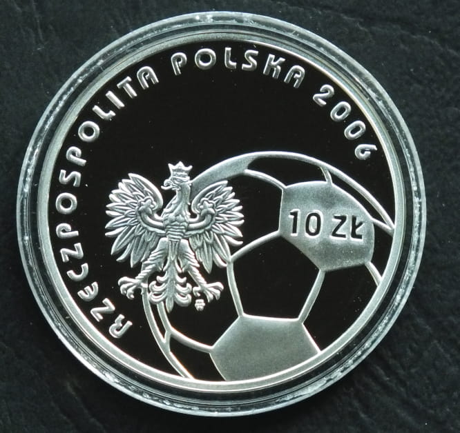 10 zł Mistrzostwa Świata w Piłce Nożnej: Niemcy 2006