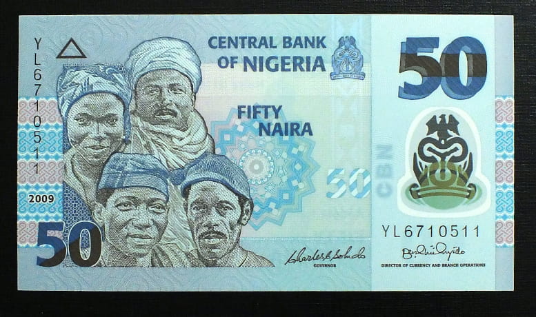 50 Naira - NIGERIA  2010 r.