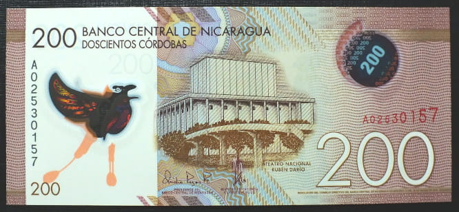 200 Cordobas - Nikaragua 2015 r.